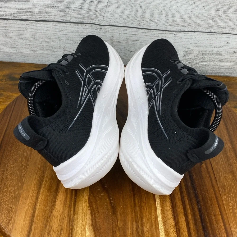 Asics Black and White Athletic Shoes - Picture 10 of 13